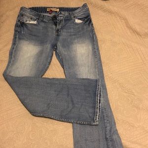 BKE light denim jeans.